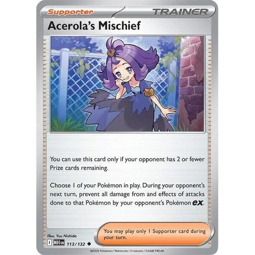 Acerola’s Mischief (113/132) (ME01: Mega Evolution)