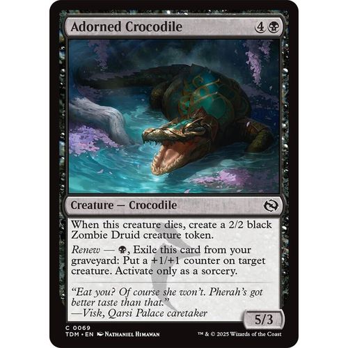Adorned Crocodile (69) (Tarkir: Dragonstorm)