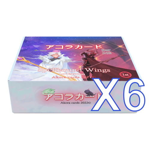 Akora TCG – Spellbound Wings 1st Edition 6x Booster Box (Sealed Case)