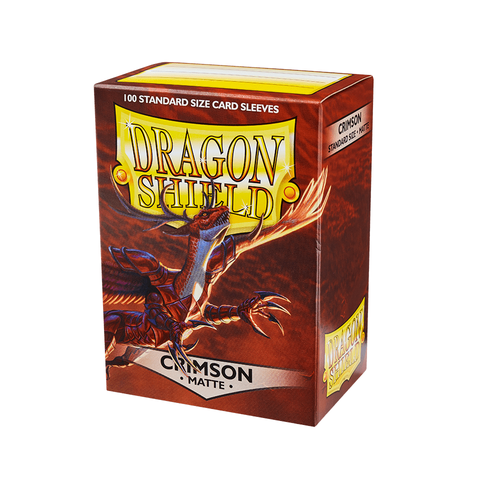 Dragon Shield – Standard Crimson Matte Sleeves 100 pack