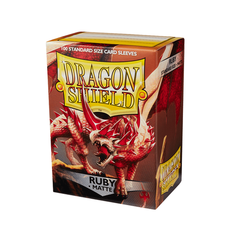 Dragon Shield – Standard Matte Ruby Sleeves 100 pack
