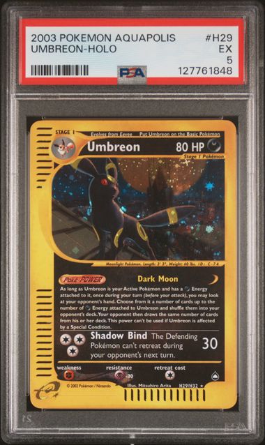 PSA EX 5 – UMBREON-HOLO 2003 POKEMON AQUAPOLIS